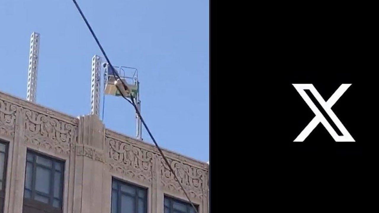 Le X lumineux retiré du toit du ancien siège de Twitter à San Francisco